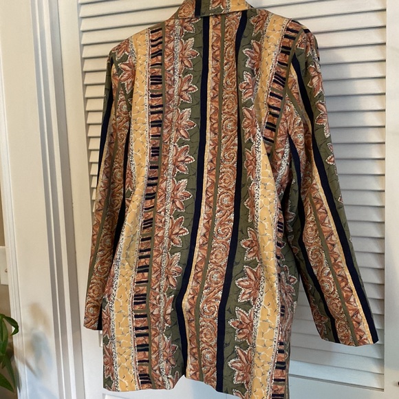 Vintage Toni Garment for CC Magic abstract floral print blazer 12 - Picture 4 of 11